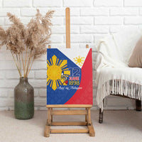 Philippines Independence Day Canvas Wall Art Araw ng Kalayaan Polynesian Sun and YAKAN Pattern