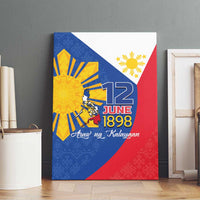 Philippines Independence Day Canvas Wall Art Araw ng Kalayaan Polynesian Sun and YAKAN Pattern