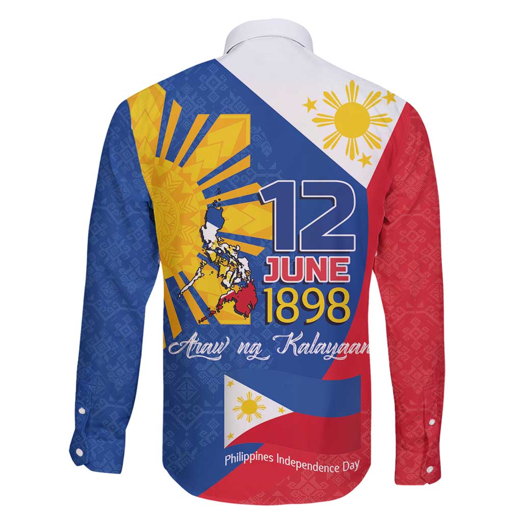 Philippines Independence Day Family Matching Tank Maxi Dress and Hawaiian Shirt Araw ng Kalayaan Polynesian Sun and YAKAN Pattern