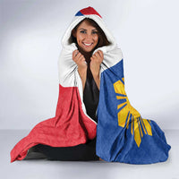 Philippines Independence Day Hooded Blanket Araw ng Kalayaan Polynesian Sun and YAKAN Pattern
