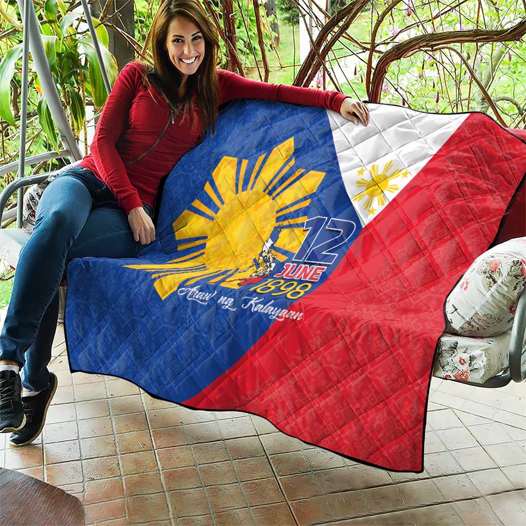 Philippines Independence Day Quilt Araw ng Kalayaan Polynesian Sun and YAKAN Pattern