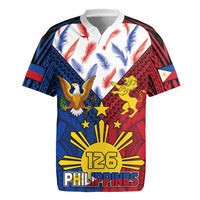 Philippines Independence Day 126th Anniversary Rugby Jersey Polynesian Pattern National Flag Style