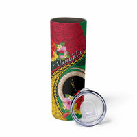 Vanuatu Tribal Boar Tusk Skinny Tumbler Tropical Plants with Namele and Melanesian Pattern LT03 - Polynesian Pride