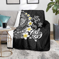 Hawaiian Plumeria Turtles Blanket Polynesian Art Tattoo