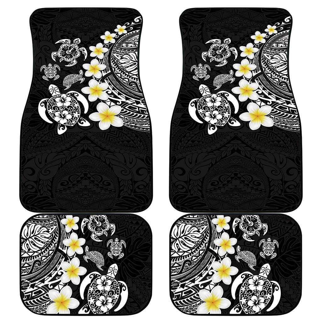 Hawaiian Plumeria Turtles Car Mats Polynesian Art Tattoo