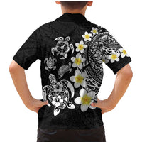 Hawaiian Plumeria Turtles Family Matching Mermaid Dress and Hawaiian Shirt Polynesian Art Tattoo