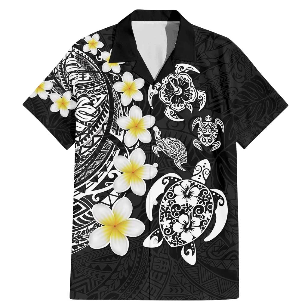 Hawaiian Plumeria Turtles Family Matching Mermaid Dress and Hawaiian Shirt Polynesian Art Tattoo