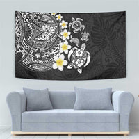 Hawaiian Plumeria Turtles Tapestry Polynesian Art Tattoo