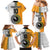Custom Fiji and Australia Rugby Family Matching Mermaid Dress and Hawaiian Shirt Aboriginal and Fijian Masi Pattern