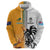 Custom Fiji and Australia Rugby Hoodie Aboriginal and Fijian Masi Pattern