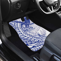 American Samoa Pago Pago Aeto Car Mats Wingstyle Blue-White Color LT03 - Polynesian Pride