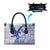Samoa Pago Pago Aeto Leather Bag Wingstyle Blue-White Color - Polynesian Pride