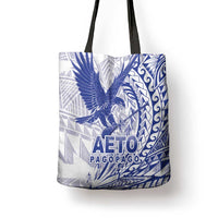 American Samoa Pago Pago Aeto Tote Bag Wingstyle Blue-White Color LT03 - Polynesian Pride