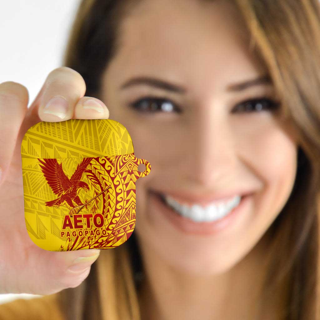 Samoa Pago Pago Aeto AirPods Case Wingstyle Red-Gold Color - Polynesian Pride