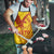Samoa Pago Pago Aeto Apron Wingstyle Red-Gold Color - Polynesian Pride