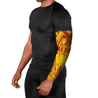 American Samoa Pago Pago Aeto Arm Sleeves Wingstyle Red-Gold Color LT03 - Polynesian Pride