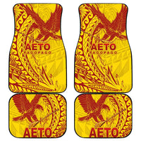 American Samoa Pago Pago Aeto Car Mats Wingstyle Red-Gold Color LT03 - Polynesian Pride