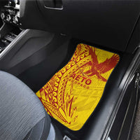 American Samoa Pago Pago Aeto Car Mats Wingstyle Red-Gold Color LT03 - Polynesian Pride