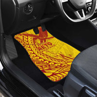 American Samoa Pago Pago Aeto Car Mats Wingstyle Red-Gold Color LT03 - Polynesian Pride