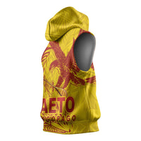 Samoa Pago Pago Aeto Sleeveless Hoodie Wingstyle Red-Gold Color - Polynesian Pride