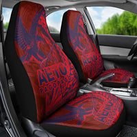 Samoa Pago Pago Aeto Car Seat Cover Wingstyle Red-Blue Color - Polynesian Pride