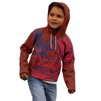 Samoa Pago Pago Aeto Kid Hoodie Wingstyle Red-Blue Color - Polynesian Pride