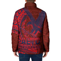 Samoa Pago Pago Aeto Padded Jacket Wingstyle Red-Blue Color - Polynesian Pride