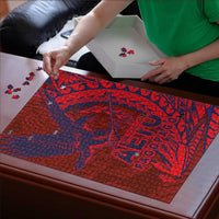 Samoa Pago Pago Aeto Puzzle Wingstyle Red-Blue Color LT03