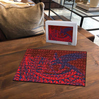 Samoa Pago Pago Aeto Puzzle Wingstyle Red-Blue Color LT03