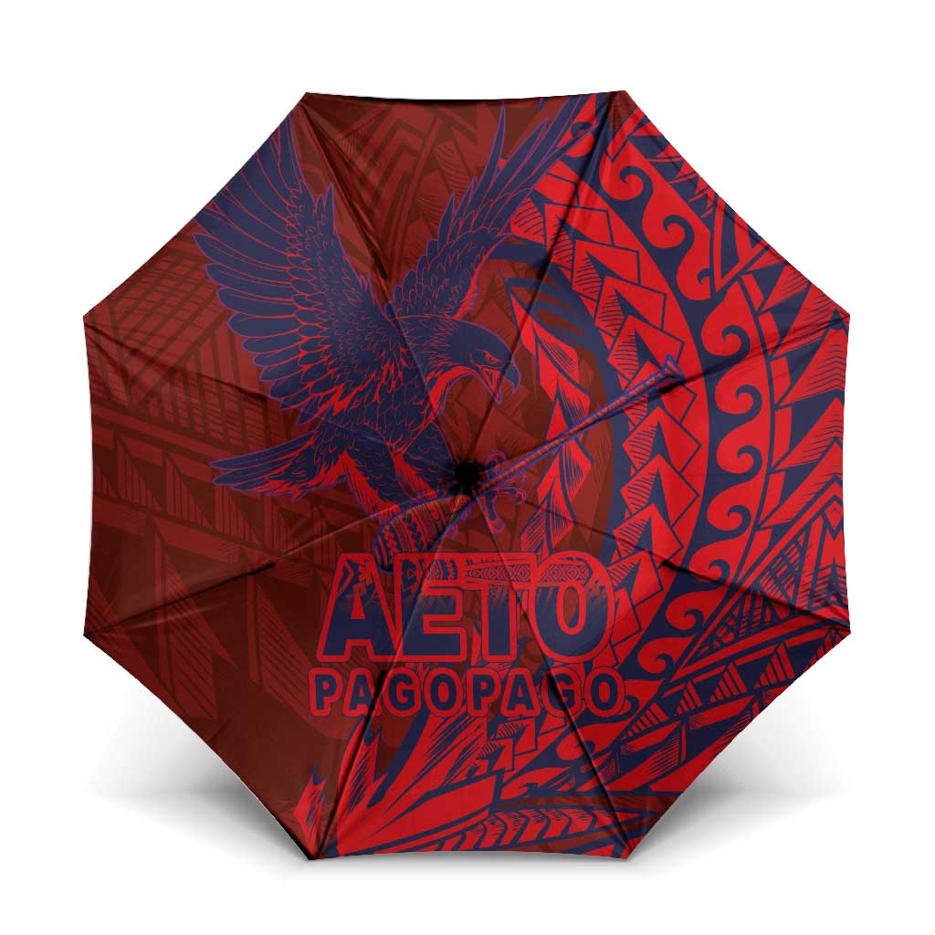 Samoa Pago Pago Aeto Umbrella Wingstyle Red-Blue Color - Polynesian Pride