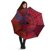 Samoa Pago Pago Aeto Umbrella Wingstyle Red-Blue Color - Polynesian Pride