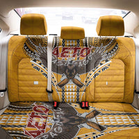 Samoa Pago Pago Aeto Back Car Seat Cover Bald Eagle with Polynesian Art Tattoos - Polynesian Pride