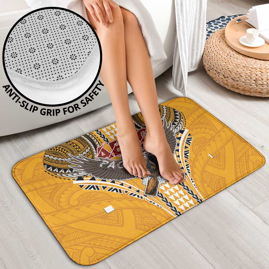 Samoa Pago Pago Aeto Bathroom Set Bald Eagle with Polynesian Art Tattoos - Polynesian Pride