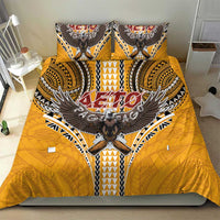 Samoa Pago Pago Aeto Bedding Set Bald Eagle with Polynesian Art Tattoos - Polynesian Pride