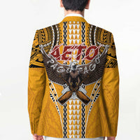 American Samoa Pago Pago Aeto Blazer Bald Eagle with Polynesian Art Tattoos LT03 - Polynesian Pride