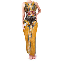 Samoa Pago Pago Aeto Family Matching Tank Maxi Dress and Hawaiian Shirt Bald Eagle with Polynesian Art Tattoos - Polynesian Pride