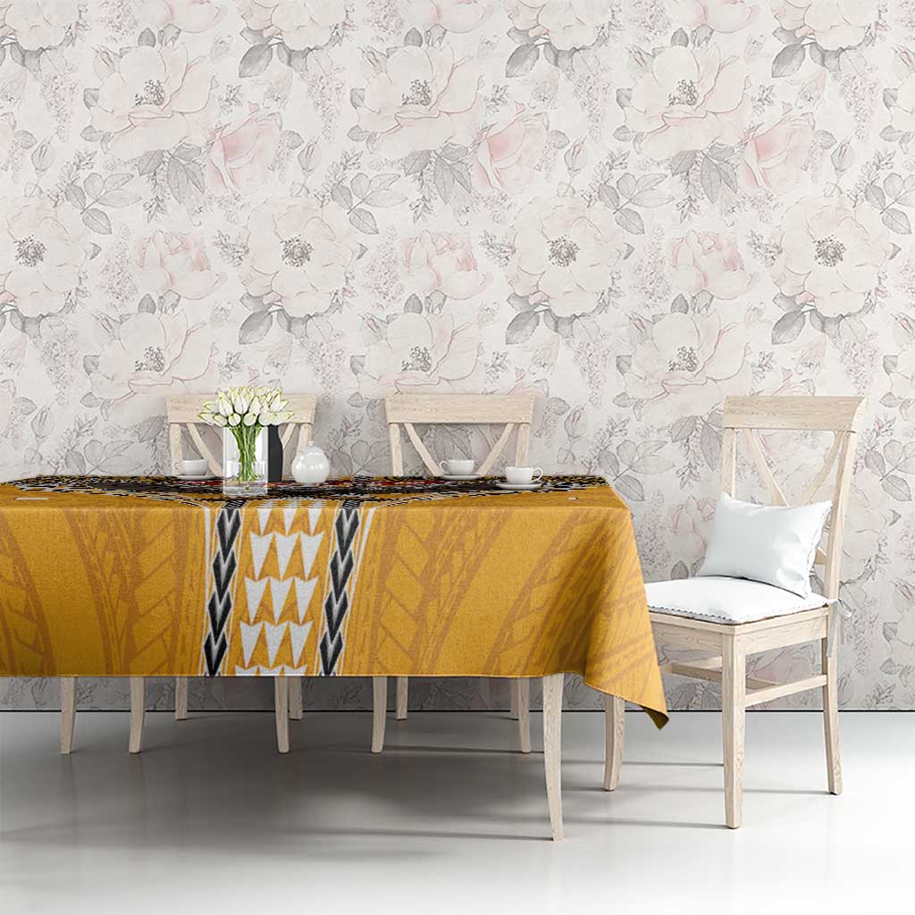 Samoa Pago Pago Aeto Tablecloth Bald Eagle with Polynesian Art Tattoos - Polynesian Pride