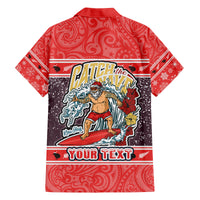 Custom New Zealand Christmas Family Matching Summer Maxi Dress and Hawaiian Shirt Santa Catch The Wave Maori Pattern Retro Style LT03 - Polynesian Pride