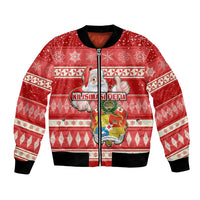 tonga-christmas-bomber-jacket-the-santa-coat-of-arms-with-ngatu-and-snow-pattern