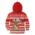 Custom Tonga Christmas Kid Hoodie The Santa Coat of Arms with Ngatu and Snow Pattern LT03 - Polynesian Pride