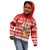 Custom Tonga Christmas Kid Hoodie The Santa Coat of Arms with Ngatu and Snow Pattern LT03 - Polynesian Pride