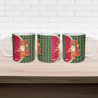 Hawaii Watermelon Mele Kalikimaka Ceramic Mug Tribal Pacific Pattern with Tropical Funny Santa Claus LT03 - Polynesian Pride