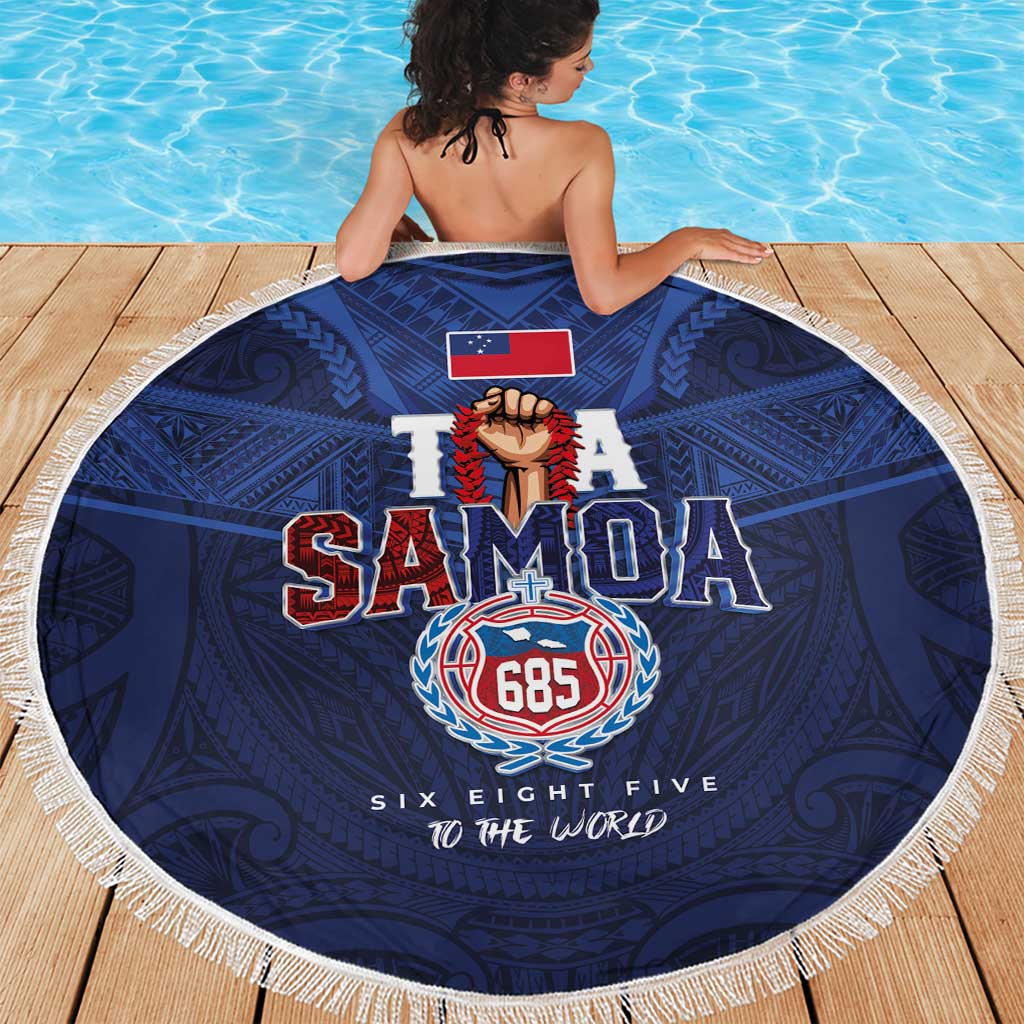 Rugby Toa Samoa Beach Blanket Champions Six Eight Five - Polynesian Pride