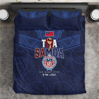 Rugby Toa Samoa Bedding Set Champions Six Eight Five - Polynesian Pride