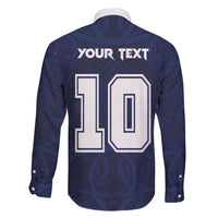 Custom Rugby Toa Samoa Family Matching Off The Shoulder Long Sleeve Dress and Hawaiian Shirt Champions Six Eight Five - Polynesian Pride