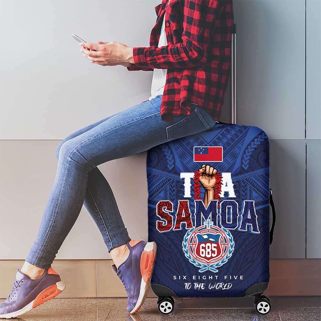 Rugby Toa Samoa Luggage Cover Champions Six Eight Five - Polynesian Pride