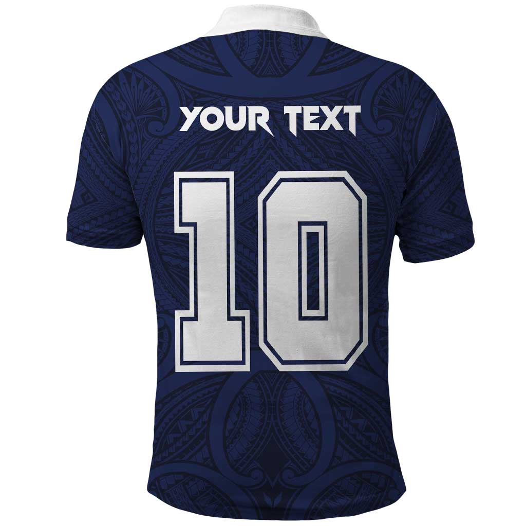 Custom Rugby Toa Samoa Polo Shirt Champions Six Eight Five - Polynesian Pride