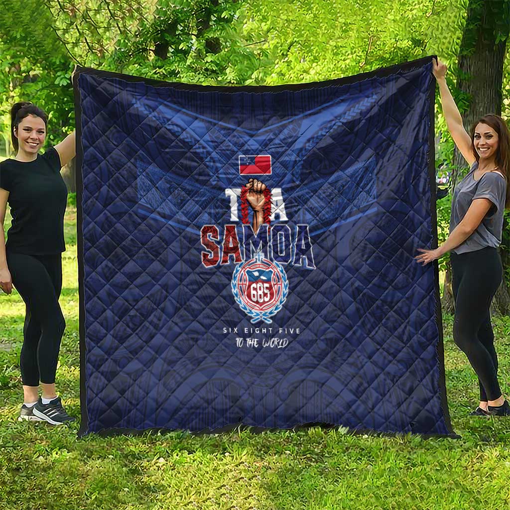 Rugby Toa Samoa Quilt Champions Six Eight Five - Polynesian Pride