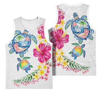 Hawaiian Abstract Art Turtles Basketball Jersey with Plumeria and Hibiscus - Polynesian Pride