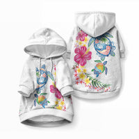 Hawaiian Abstract Art Turtles Pet Hoodie